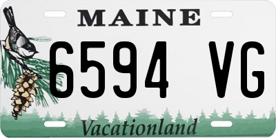 ME license plate 6594VG