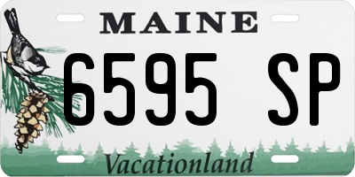 ME license plate 6595SP