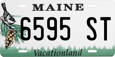 ME license plate 6595ST