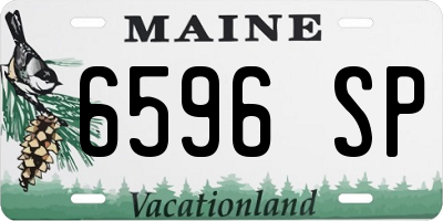 ME license plate 6596SP