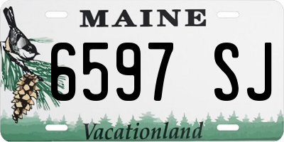 ME license plate 6597SJ