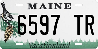 ME license plate 6597TR