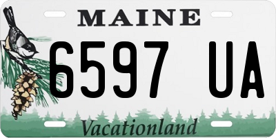 ME license plate 6597UA