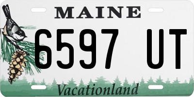 ME license plate 6597UT