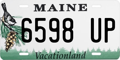 ME license plate 6598UP