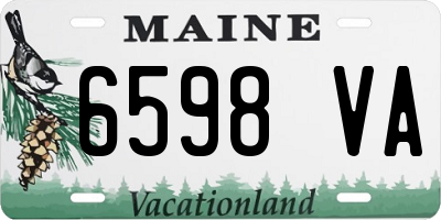 ME license plate 6598VA