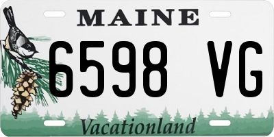 ME license plate 6598VG