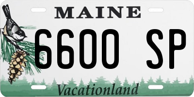 ME license plate 6600SP