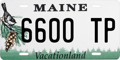 ME license plate 6600TP