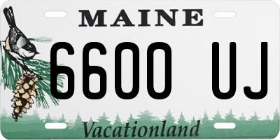 ME license plate 6600UJ
