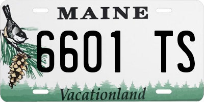 ME license plate 6601TS