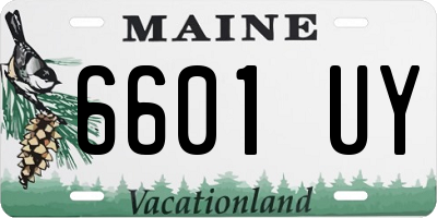 ME license plate 6601UY