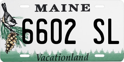 ME license plate 6602SL