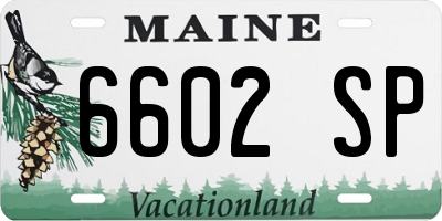 ME license plate 6602SP