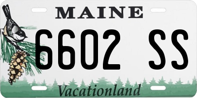 ME license plate 6602SS