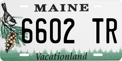 ME license plate 6602TR