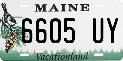 ME license plate 6605UY