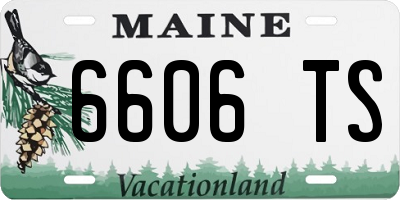 ME license plate 6606TS