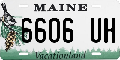 ME license plate 6606UH