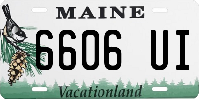 ME license plate 6606UI