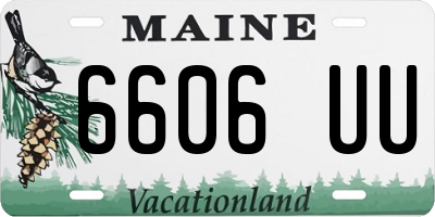 ME license plate 6606UU