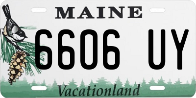 ME license plate 6606UY