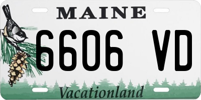 ME license plate 6606VD