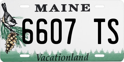 ME license plate 6607TS