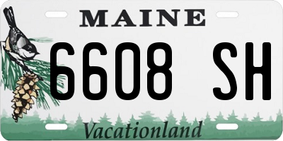 ME license plate 6608SH