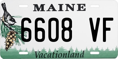 ME license plate 6608VF