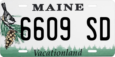 ME license plate 6609SD