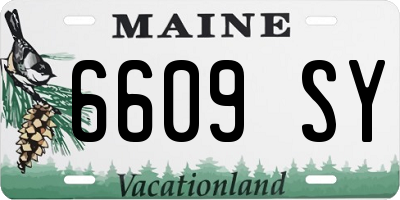 ME license plate 6609SY