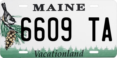 ME license plate 6609TA