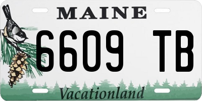 ME license plate 6609TB