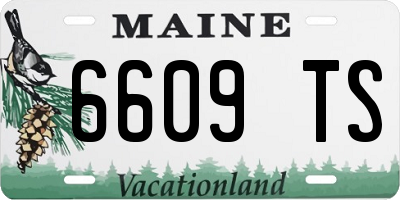 ME license plate 6609TS