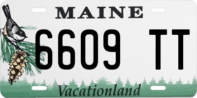 ME license plate 6609TT