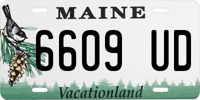 ME license plate 6609UD