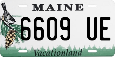 ME license plate 6609UE