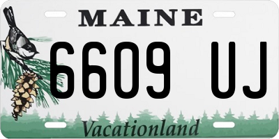 ME license plate 6609UJ