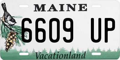 ME license plate 6609UP