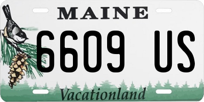 ME license plate 6609US