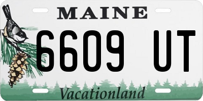 ME license plate 6609UT