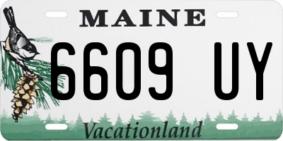 ME license plate 6609UY