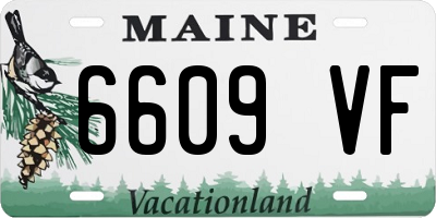 ME license plate 6609VF