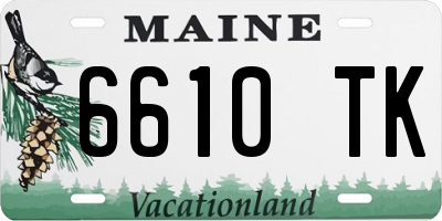 ME license plate 6610TK