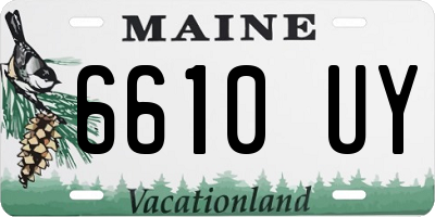 ME license plate 6610UY