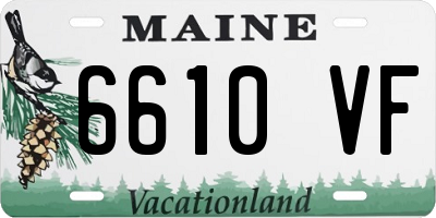 ME license plate 6610VF