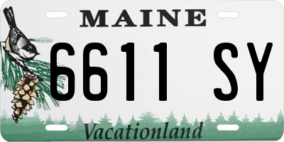 ME license plate 6611SY