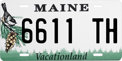 ME license plate 6611TH