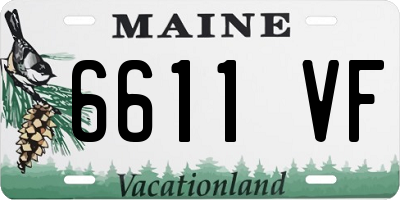 ME license plate 6611VF
